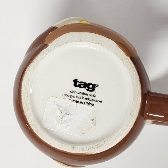 Monkey Mug By Tag, Coffee Mug, Monkey Collectibles, Holding A Banana, 3D Design - Picture 4 of 4